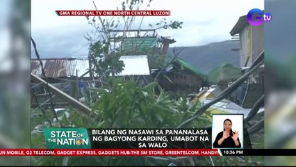 Bilang ng nasawi sa pananalasa ng Bagyong Karding, umabot na sa walo | SONA