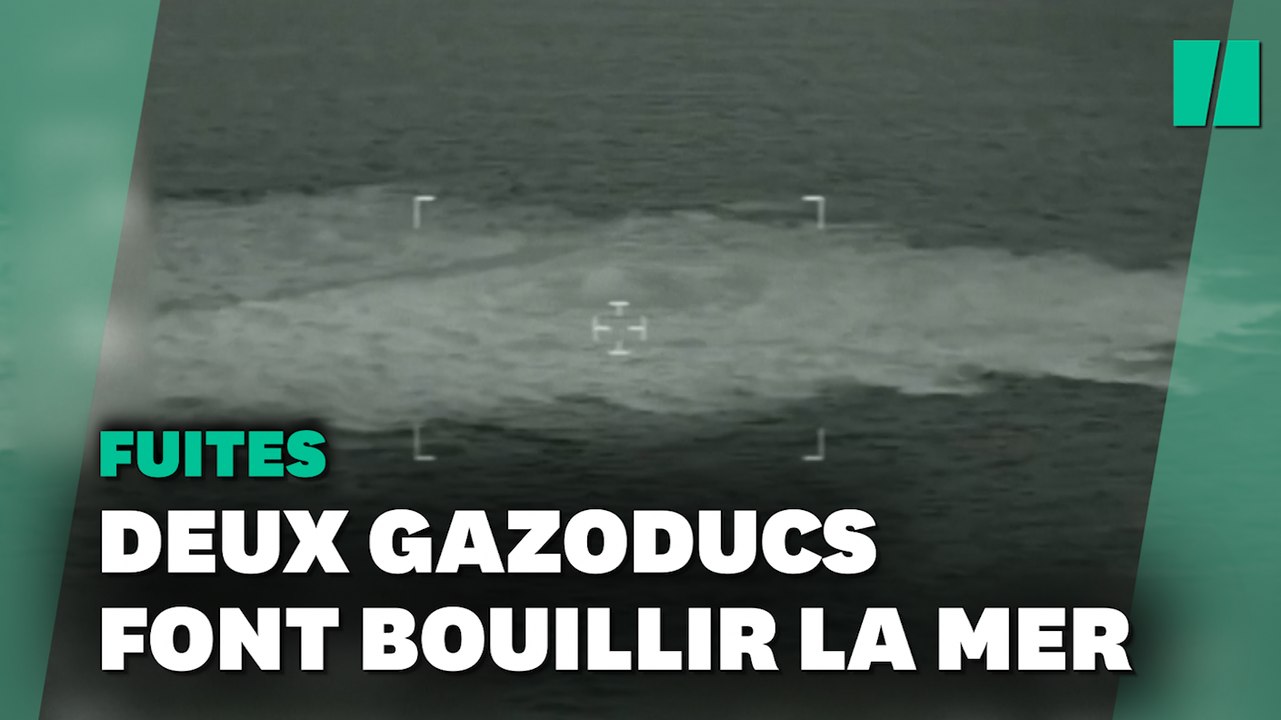 Les images des fuites spectaculaires sur les gazoducs Nord Stream