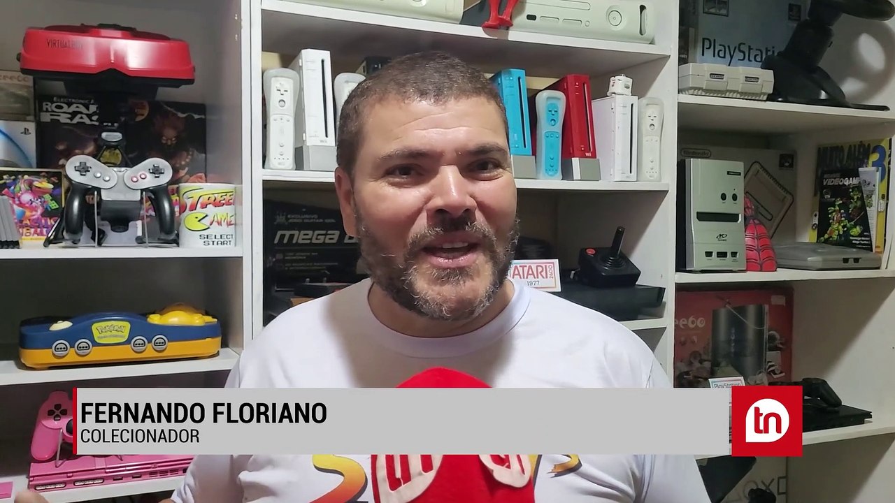TikToker de Apucarana coleciona mais de 100 videogames antigos