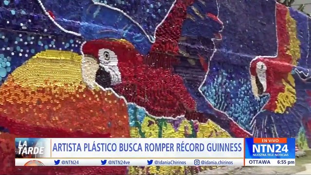 Artista plástico busca romper Récord Guinness al crear el mural ecológico más grande del mundo
