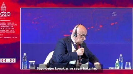 Bakan Kirişci, G20 Tarım Bakanları Zirvesi'nde düzenlenen küresel forumda konuştu