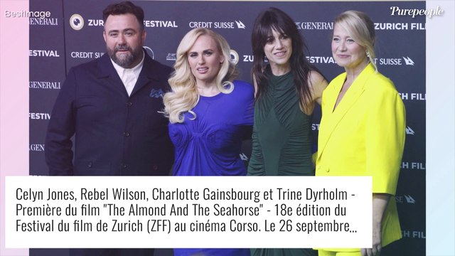 Charlotte Gainsbourg sculpturale en vert émeraude, elle ose une robe très serrée à Zurich