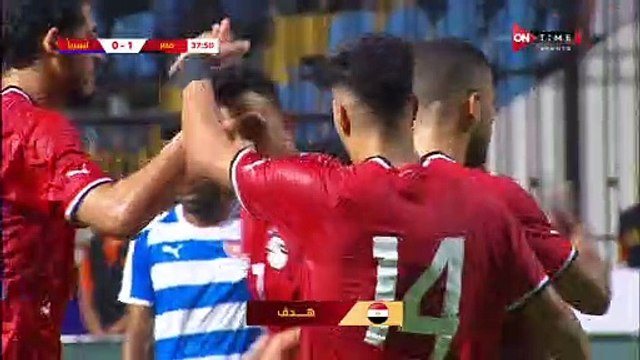 عمر مرموش يتقدم بالهدف الأول لمنتخب مصر في شباك ليبيريا