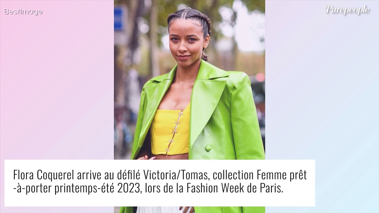 Flora Coquerel en bottes en cuir, une invitée en robe complètement transparente pour Victoria/Tomas