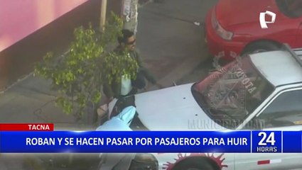 Tacna: ladrones de autopartes intentaron huir en bus haciéndose pasar por pasajeros