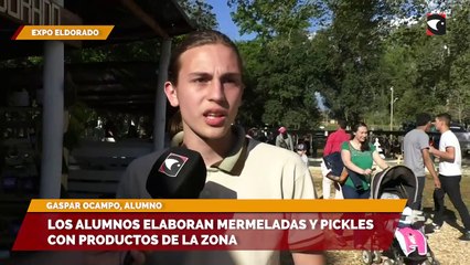 Los alumnos elaboran mermeladas y pickles con productos de la zona