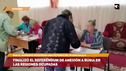 Finalizó el referéndum de anexión a Rusia en las regiones ocupadas