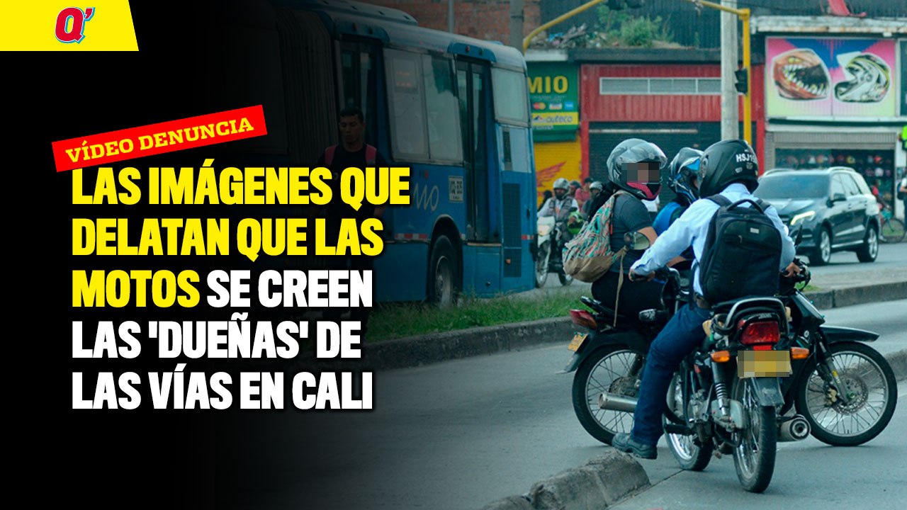 Las imágenes que delatan que las motos se creen las 'dueñas' de las vías en Cali | Qhubo Cali