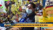 Línea 2 del Metro de Lima: comerciantes afectados por el inicio de las obras