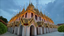 Loha Prasat or Metal Castle Wat Ratchanatdaram Worawihan Royal Temple Bangkok Thailand