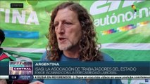 Trabajadores estatales en Argentina realizaron marcha para exigir incremento salarial