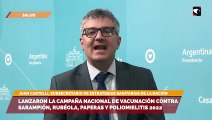 Lanzaron la Campaña Nacional de Vacunación contra Sarampión, Rubéola, Paperas y Poliomielitis 2022