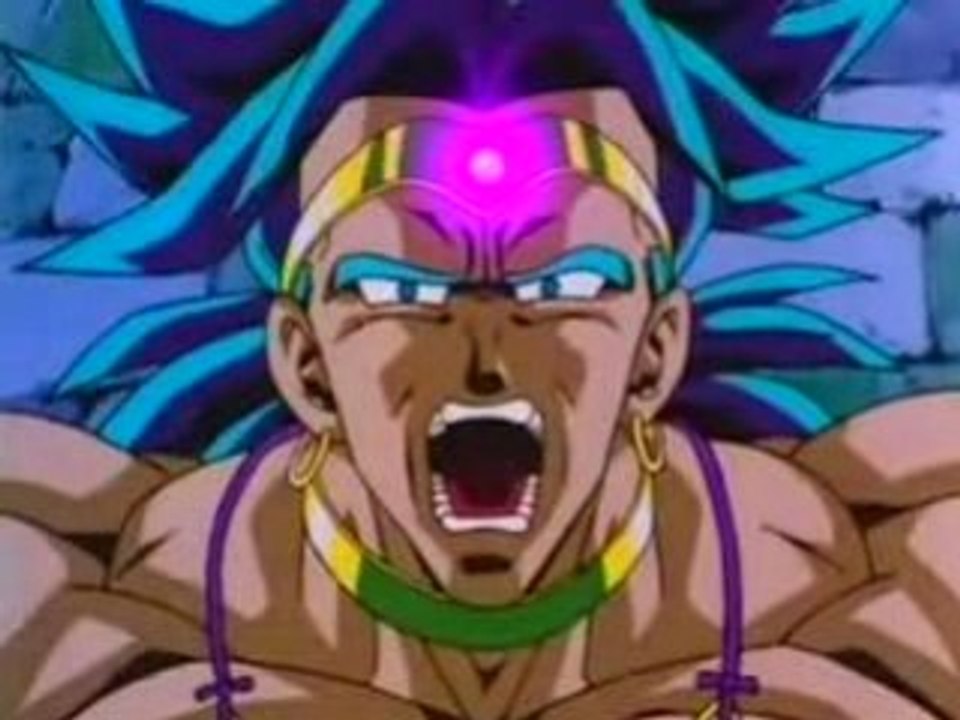 DBZ Movie 8 - Broly transforms to the Legendary Super Saiyan