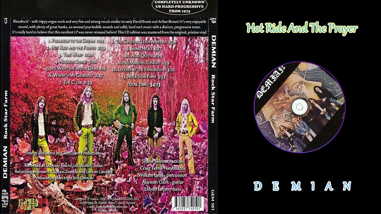 Demian — Rock Star Farm 1974 (USA, Hard/Progressive Rock)