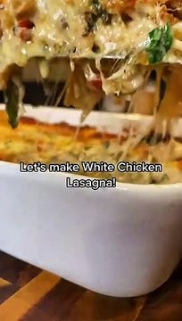 Creamy Chicken Lasagna - Everyday Cooking Recipes #EverydayCookingRecipes