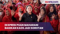 Bagikan Kaos di Pasar, Ekspresi Puan Maharani Jadi Sorotan Netizen: Mau Punya Pemimpin Begini?