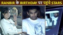Celebs At Ranbir Kapoor's House For His Birthday Celebration
