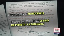 Leen en la mañanera carta de Claudia Sánchez Mayorga