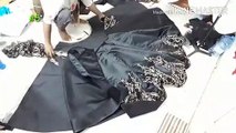 ballgown cutting and stitching / ten panel ball gown panel cutting / ball gown cutting and stitching / umbrella gown cutting/long frock dress cutting stitching/floor length gown ki cutting/frock gown cut / DRESS GIRL