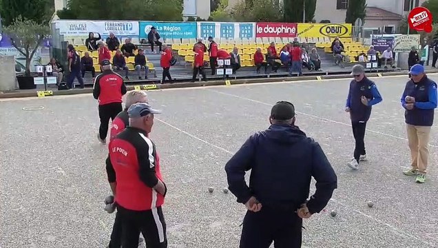 Huitième PEYROL vs CHAUDIER : National à pétanque vétérans de Nyons 2022