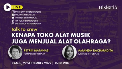 Talk to Crew - Kenapa Toko Alat Musik Juga Menjual Alat Olahraga