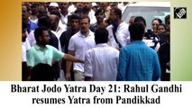 Bharat Jodo Yatra Day 21: Rahul Gandhi resumes Yatra from Pandikkad