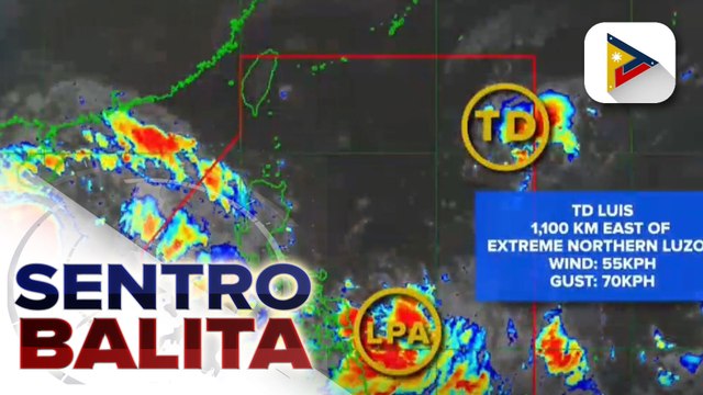 LPA na binabantayan sa loob ng PAR, naging bagyo na at pinangalanang #LuisPH