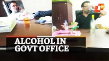 Odisha Govt official consumes alcohol inside office, pics go viral