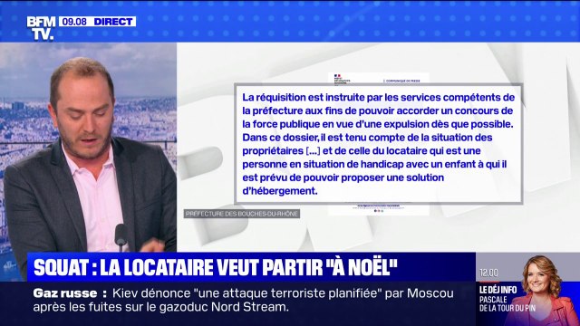 Maison squattée à Marseille: l'occupante veut partir avant Noël