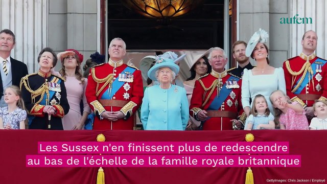 Meghan Markle et le prince Harry rétrogradés de la famille royale...