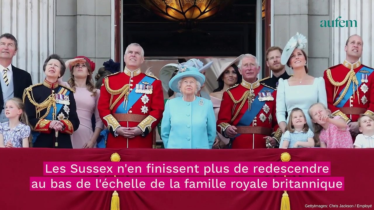 Meghan Markle et le prince Harry "rétrogradés" de la famille royale...