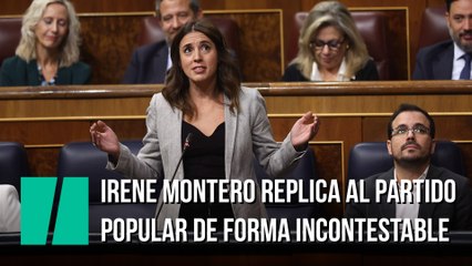 La petición de Irene Montero a una diputada del PP