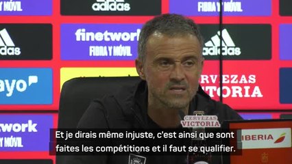 Espagne - Luis Enrique rend hommage à Roberto Mancini