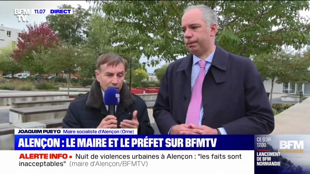 Nuit de violences urbaines à Alençon: pour le maire, les faits sont inacceptables