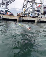 Denize düşen bir askerin durumu ciddiyetini koruyor