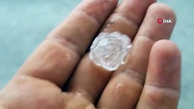 Tekirdağ'ı önce hortum sonra misket büyüklüğünde dolu vurdu