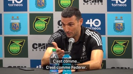 Argentine - Scaloni sur Messi : "C’est comme Federer"