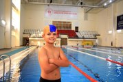 9 yaşındaki minik yüzücünün hedefi milli takım