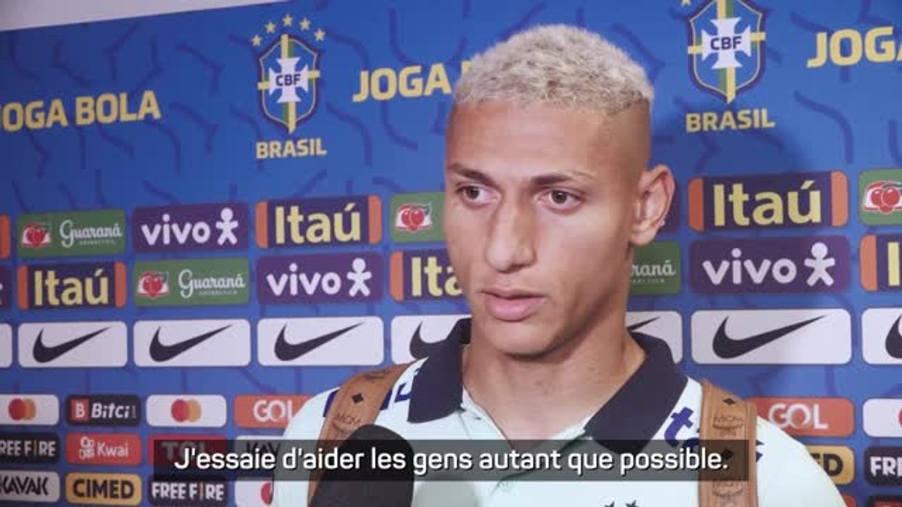 Brésil - Richarlison : “J'essaie de faire de mon mieux pour aider les gens”
