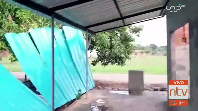 Santa Cruz azotada por fuertes vientos, tormentas eléctricas y granizo.