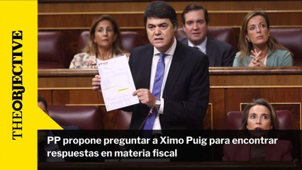 PP propone preguntar a Ximo Puig para encontrar respuestas en materia fiscal