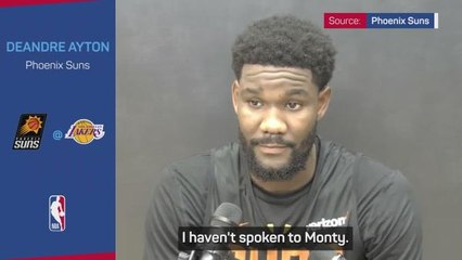 Suns' Ayton 'not spoken' to Williams since disastrous Dallas defeat