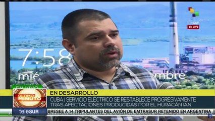 Cuba trabaja por restablecer paulatinamente servicio eléctrico