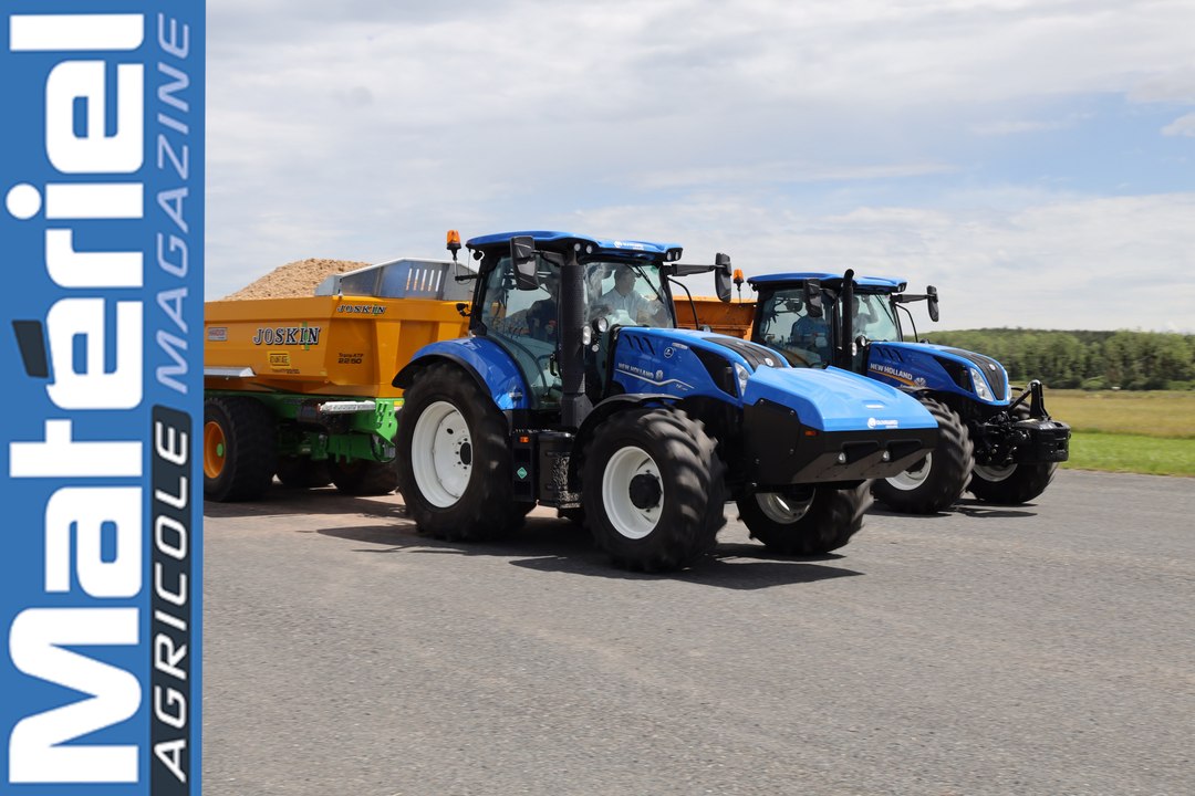 Essai du tracteur New Holland  T6 Methane Power