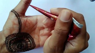 Simple Real Hand Mehndi Design For Front Hand