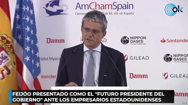 Feijóo presentado como el futuro presidente del Gobierno ante los empresarios estadounidenses