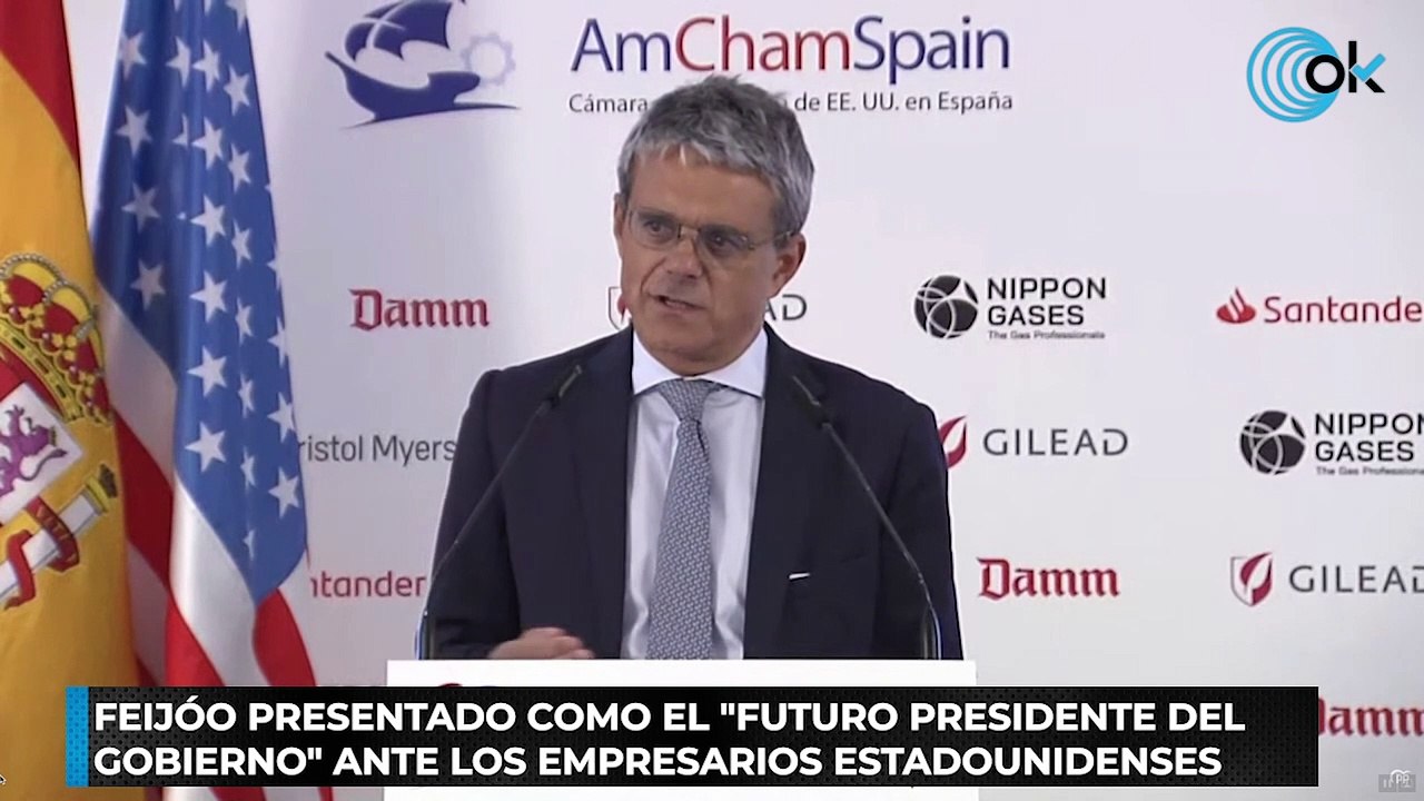 Feijóo presentado como el futuro presidente del Gobierno ante los empresarios estadounidenses