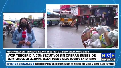 ¡Por extorsión! Tres días sin operar buses de Lepaterique en el Zonal Belén