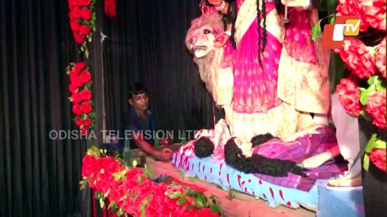 Durga Puja Pandal On Post-Poll Violene Theme