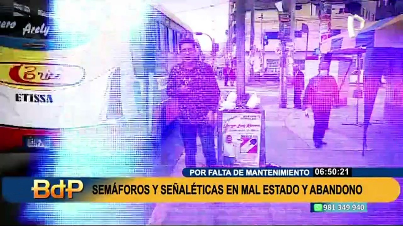 Cero mantenimiento: semáforos y señaléticas están cubiertos de polvo en varios puntos de Lima